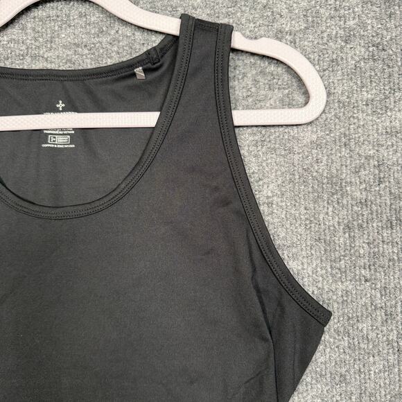 Tommie Copper Sz XL Lower Back Support Tank Compression Shirt Black Sleeveless - Picture 5 of 13